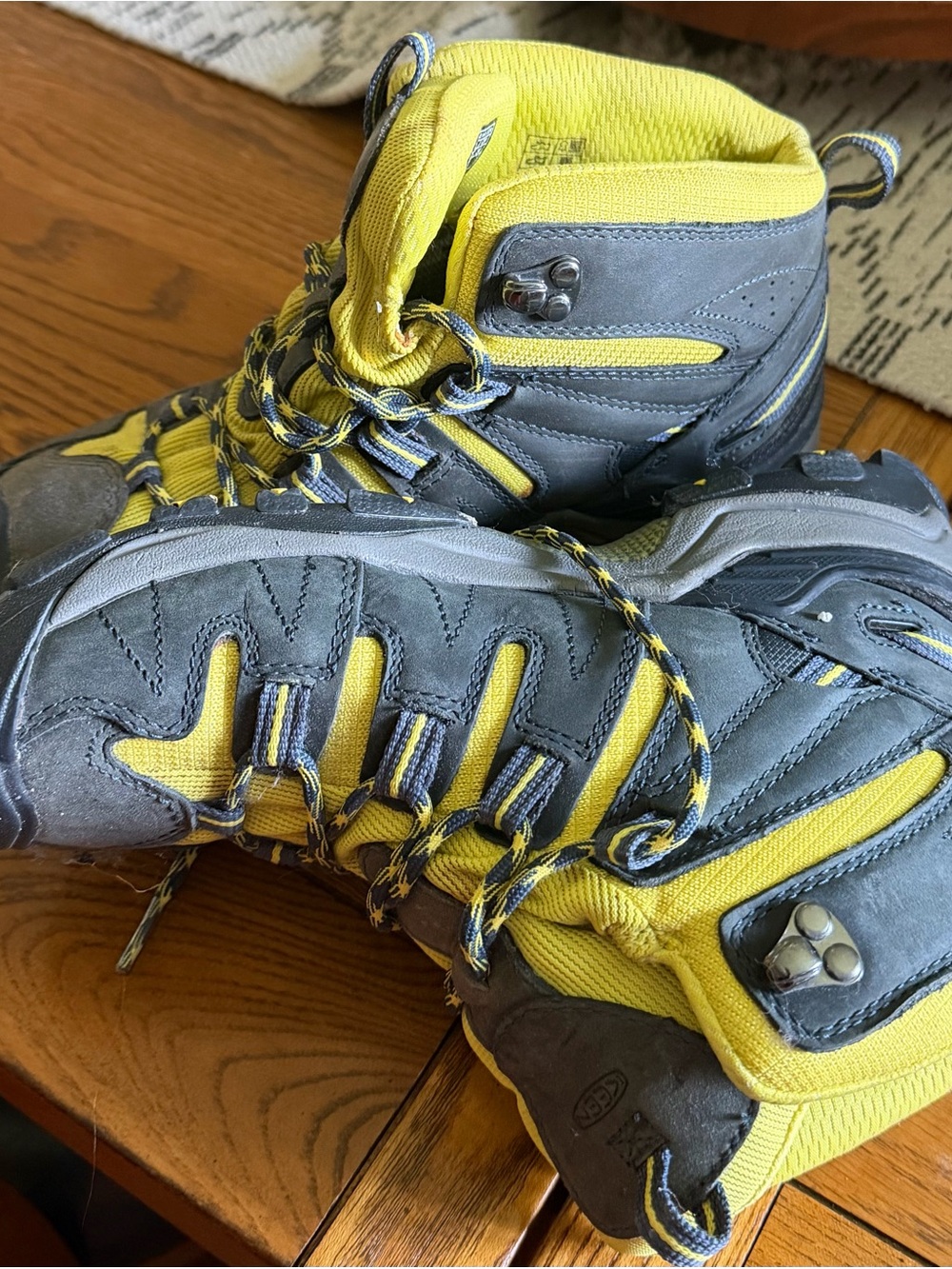 Keen Women’s Gray and Yellow Hiking Boots